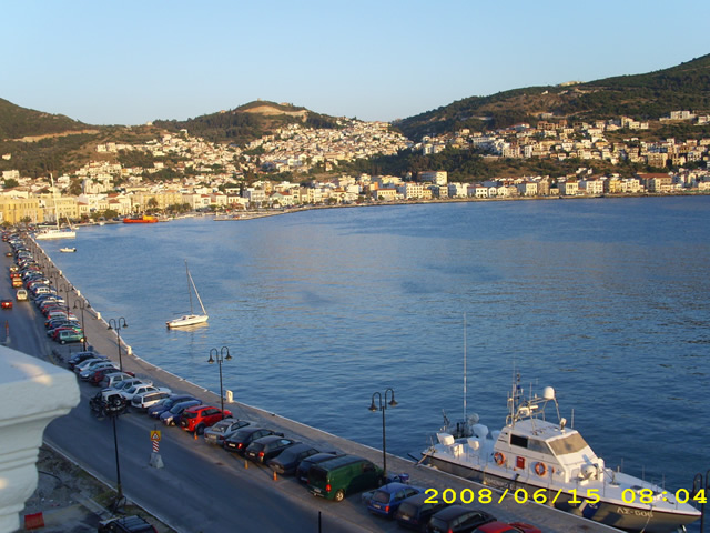 Samos bay view from Samos hotel, Greece
